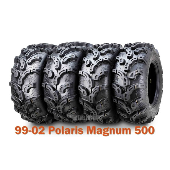 99-02 Polaris Magnum 500 Full Set ATV tires 25x8-12 & 25x11-10 Premium Mud