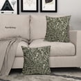 thumbnail image 5 of Ryan&nbsp; Olive Green Pillow Covers Set of 2, 18x18 Inches, Vintage Floral Botanical Print Spring Flower Plant Pattern Decorative Throw Pillow Cases Outdoor Farmhouse Decor for Home Sofa Couch Bed, 5 of 5