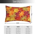 thumbnail image 4 of Kll Autumn Leaves Pillow Covers Envelope Closure,Super Soft And Cozy Fuzzy Fleece Pillow Case Cover 16"X24", 4 of 9