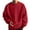Red#157, variant on LIIPEE Men Sweatshirts Solid Color Long Sleeve Round Neck Plush Pullover Hoodless Sweatshirt Male Classic Weekend Sweatshirts,Brown,S