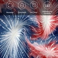 thumbnail image 6 of 4th of July Cloth Napkins, Independence Day Patriotic Fireworks Red Blue Washable and Reusable Dinner Napkins Set of 8, Table Napkin for Kitchen Party Birthday Wedding Hotel Housewarming 20"x20", 6 of 9