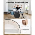 thumbnail image 3 of KFFKFF 5-Piece 22-Inch Junior Drum Kit, Beginner Drum Set with Adjustable Seat, Cymbal, and Drumsticks, Musical Instrument Kit for Beginners, Teens, and Students (Gravel Blue), 3 of 9