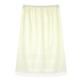 thumbnail image 3 of Doomiva Women Solid Color Half Slip Underskirt Elastic Waist Extender Underskirt Petticoat for Under Dresses Ivory XL, 3 of 5