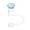 Light Blue, variant on 4Pcs Valentine's Day Shining Diamond Silicone Straw Topper for Stanley 30&40 Oz, Straw Cover Cap,Splash Proof Straw Topper,Reusable Straw Cap Cover,10mm Drinking Straw Tip Covers