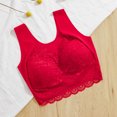 thumbnail image 3 of Sujetador de mujer sexy de encaje de talla grande de una pieza Bralette Top hace que los pechos grandes parezcan más pequeños Push Up Lencería femenina, 3 of 5