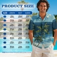 thumbnail image 6 of Jeiento Hawaiian Couple Matching Outfits Womens Summer Dresses Mens Button Down Short Sleeve Shirt Beach Coconut Tree Matching Tropical Outfits for Couples Pleated Tiered Tank Dress, 6 of 6