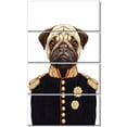 thumbnail image 2 of Chien Carlin Drôle en Uniforme Militaire - Impression sur Toile, 2 of 3