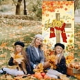 thumbnail image 3 of jopioc Fall for Jesus Door Cover Fall for Jesus He Never Leaves Banner Pumpkin Autumn Religious Thanksgiving Party Decorations, 3 of 6