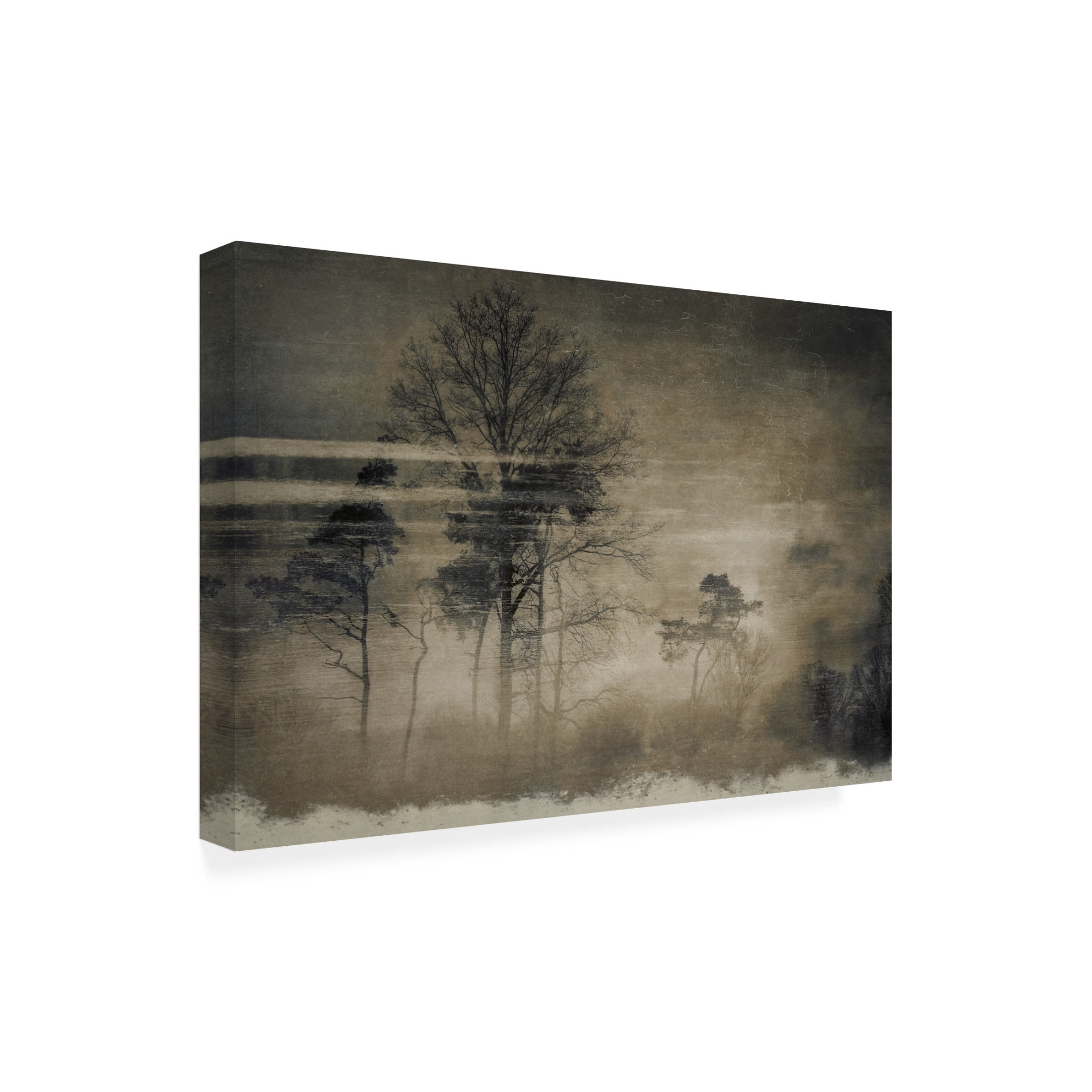 Canvas Wall Art - Katarina Holmstrom 'Old Postcard' Wall Art for Living Room, Bedroom, or Office Décor by Trademark Fine Art - 32 x 22 Inches