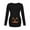 Noir, variante sur T-shirt de Maternité d'Halloween pour Femmes, Décontracté, à Manches Longues, Col Rond, Haut d'Allaitement, Imprimé Irrégulier, Blouse à Ourlet Basique