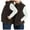 B-Brown, variant on Teen Boys Girls Fleece Vest Solid Sleeveless Fall Winter Jackets Casual Waistcoat Outerwear with Pockets(B-Dark Green,7-9 Years)