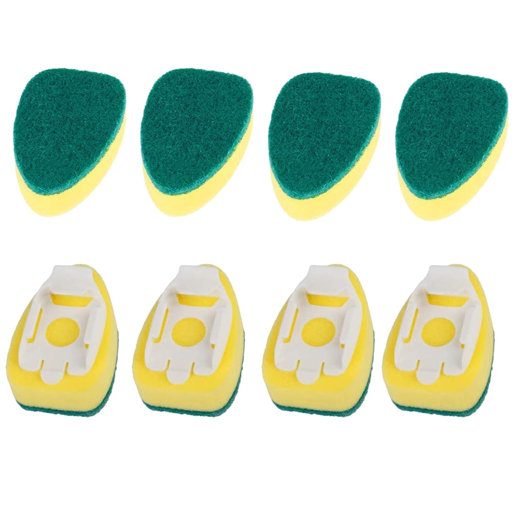 8Pcs Dishwand Refill Replacement Heads Sponge Brush Dish Scrubber Pads for Kitchen Sink