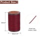 thumbnail image 2 of Hilo de Coser de Cuero Redondo Uxcell, 80m / 87 Yardas, Hilo de Poliéster Encera, 0.55mm, Cuerda Encera para Manualidades, Burdeos, 2 of 7