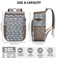 thumbnail image 3 of Travel Cooler Bag - King Charles Cavalier Camping Beer Cooler Backpack with Bottle Opener- Waterproof Insulated Picnic Backpacks - Cooler Bag for Beach, 3 of 6