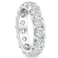 thumbnail image 2 of Pompeii 5 Ct Moissanite Eternity Ring in 10k White, Yellow, or Rose Gold (F-G,VVS2) (,), 2 of 6