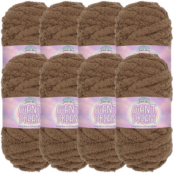JubileeYarn Giant Dream Yarn - 226g/Skein Jumbo Polyester - Chimera - 8 Skeins