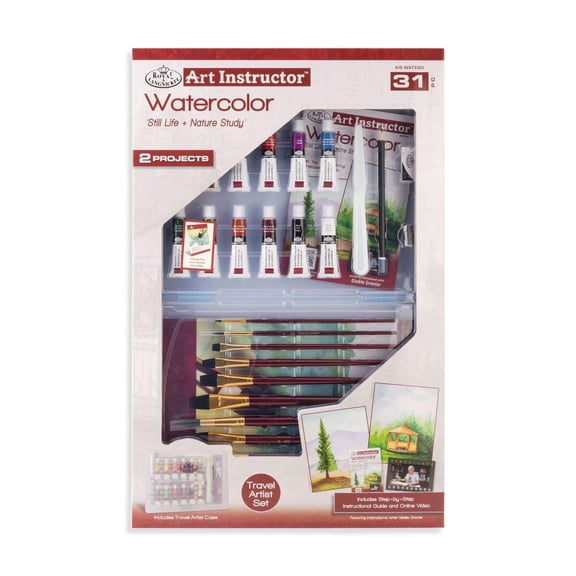Royal & Langnickel Art Instructor Watercolor Clearview Art Set-Large - 31Pc