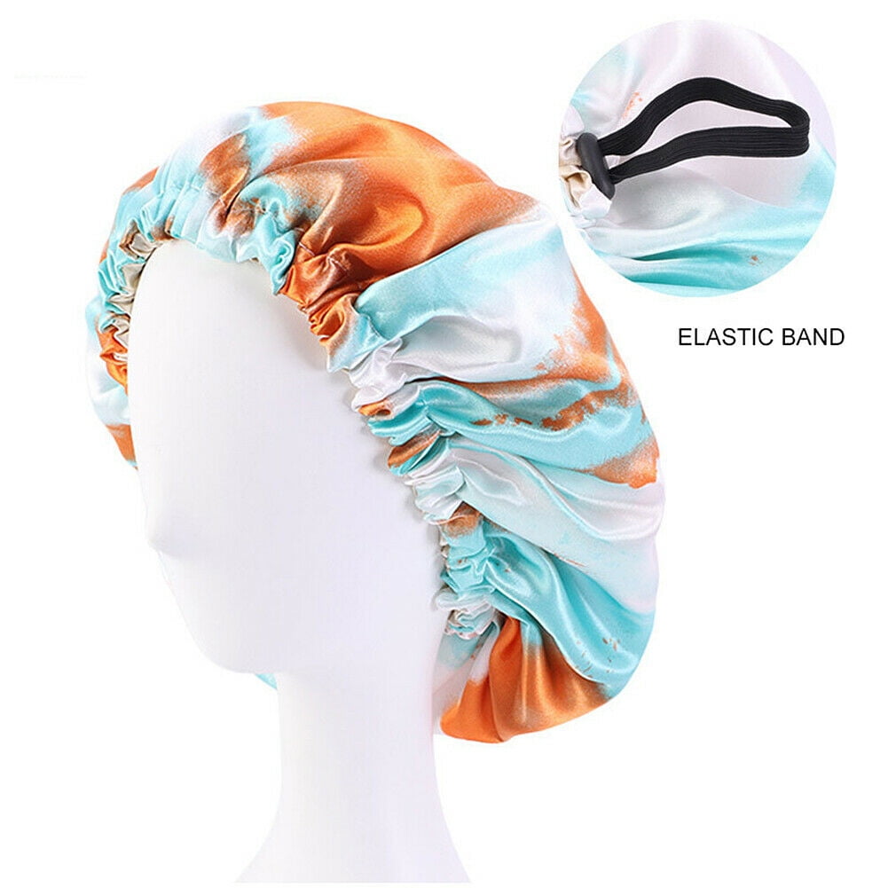 Hafree Silk Satin Bonnet, Hair Wrap Adjustable Sleep Cap with 2