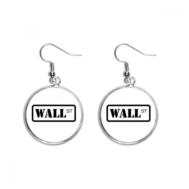 Financial Transaction Center Securities Ear Dangle Silver Drop Earring Jewelry Woman