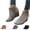 Coffee, variant on Wedge Boots for Women Fall Winter Faux Suede Warm Ankle Short Booties Non Slip Wide Calf Low Heels Shoes (Black)