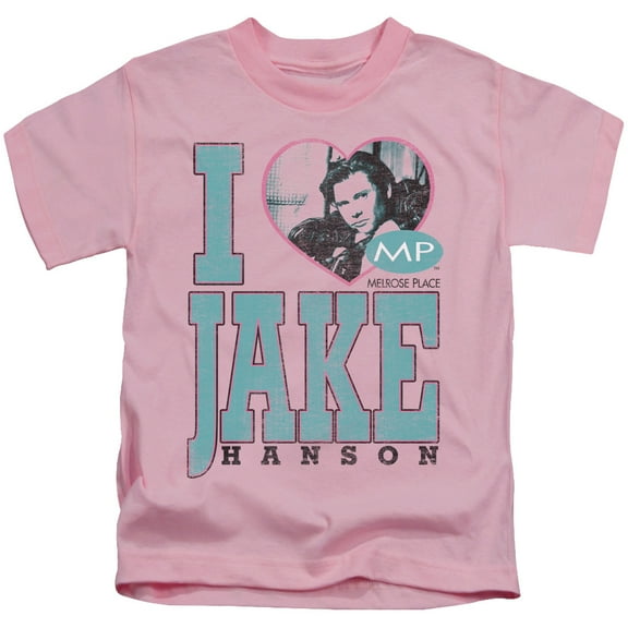 Mp I Heart Jake Hanson Youth 18/1 T-Shirt Pink