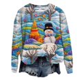 thumbnail image 1 of Sweat-Shirt Imprimé 3d de Noël pour Femmes, Col Rond, Manches Longues, Cadeau, 1 of 2