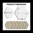thumbnail image 2 of 12 Piece Hexagonal Acoustic Panel, 12x10x 0.4Inch, Stylish Acoustic Walls and Office (Light Camel Color), 2 of 6