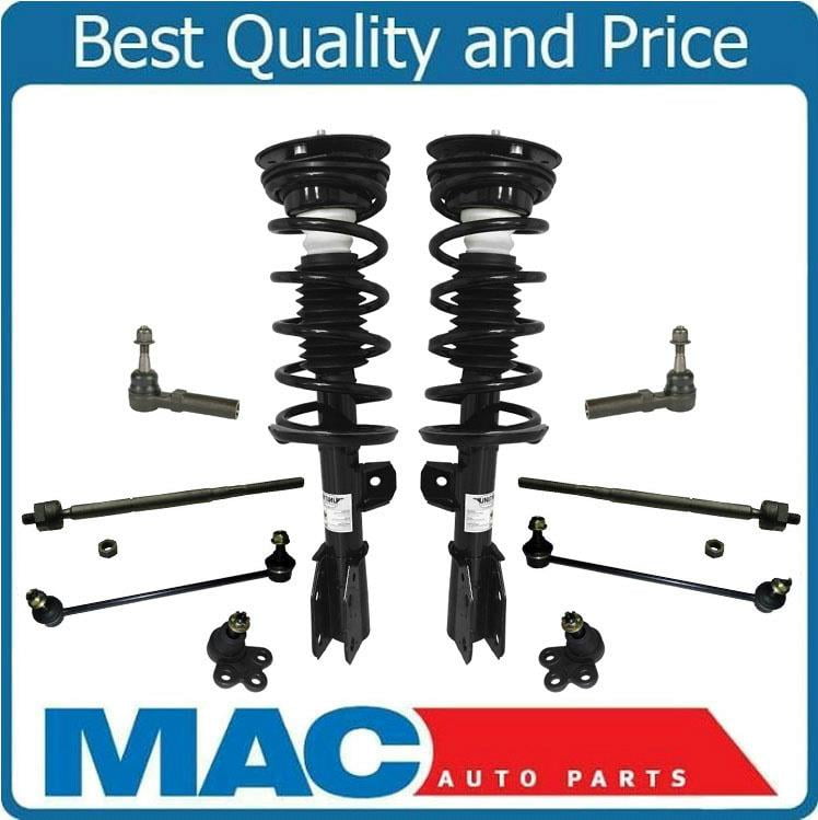 AutoShack CST100750PR Pair of 2 Front Driver and Passenger Side Complete Strut Coil Spring Assembly Replacement for 2010 2011 2012 2013 Kia Soul 1.6L 2.0L FWD 