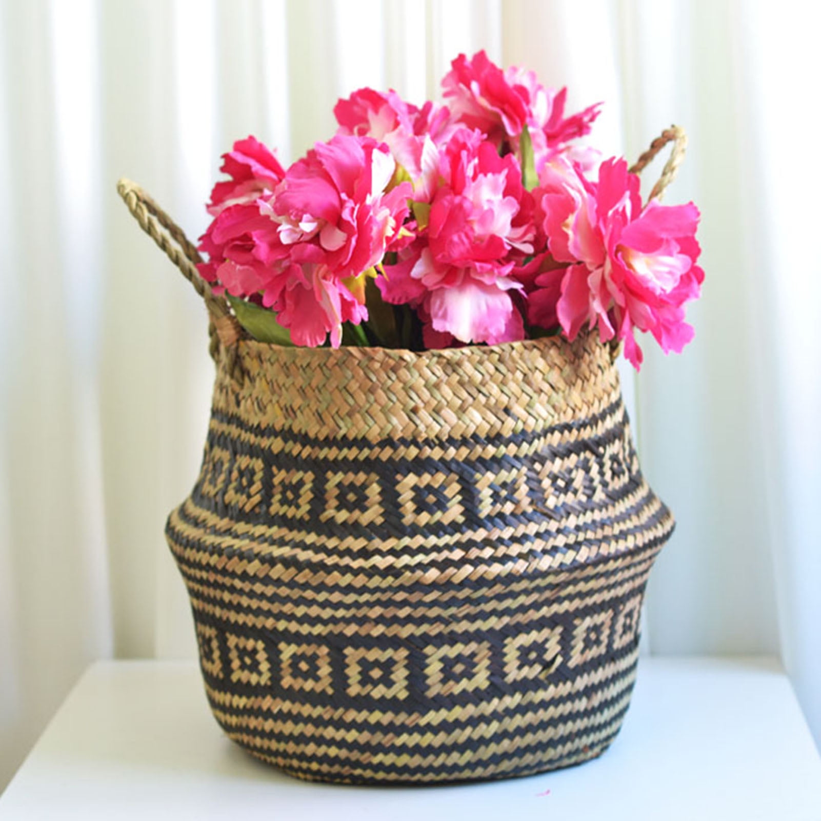 32cm Wooden Flower Truck Planter Herbs Decorative Basket Pot Shabby Indoor Chic 
