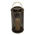 thumbnail image 2 of Sagebrook Home Metal 14" Grid Candle Holder, Black, 2 of 3