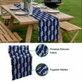 thumbnail image 5 of Navy Blue Knot Table Runner - 70 Inch Long, Kitchen Dining Table Runner Dresser Scarves, Nautical Striped Monochrome Ocean Farmhouse Decor for Coffee Tables Wedding Party Banquet, 5 of 8