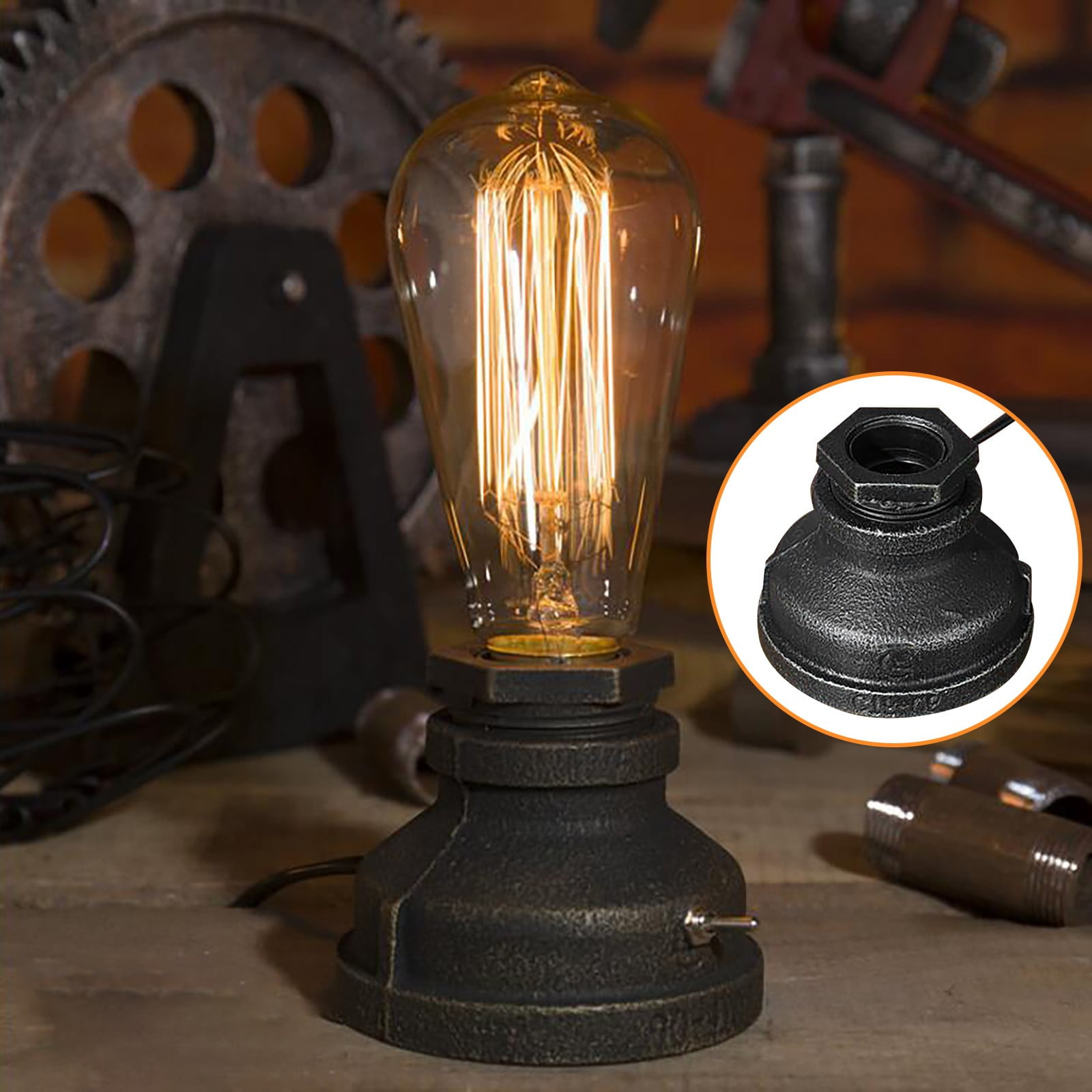 Vintage E27 Lampshade Light Bulb Holder Antique Retro Style Edison Fitting  UK 