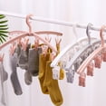 thumbnail image 3 of Dinheiro Tendedero plegable con 12 clips para secar calcetines, lencería, ropa de bebé, toallas, tendedero giratorio para calcetines, 3 of 5