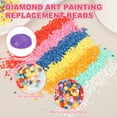 thumbnail image 3 of Uxcell 8000 Pcs Diamond Art Painting Beads Round 5D Diamond Art Painting Drills Accessories for Gem Replacement Purple, 3 of 6