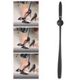 thumbnail image 1 of Zapato / Cuerno de primera Herramienta de cuidado de ayuda para vestirse con mango rgo Cuerno de zapato Ayudante de zapato de nylon portátil Negro Macarena cuernos de zapatos, 1 of 7