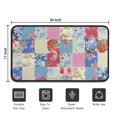 thumbnail image 5 of Patchwork Pioneer Flower Door Rugs,Washable Non Slip Door Mats Indoor,Decorative Door Mats,Entry Mat Indoor for Entrance,Bedroom,Kitchen,Bathroom,30"x17", 5 of 6
