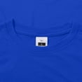 thumbnail image 5 of Blue Spring Tops for Women 2024, Cotton Womens Fitted T Shirts, Short Sleeve Women'S Spring Summer Tops 2024, Womens Shirts Trendy, Solid Womens Shirts Summer, Work Solid Color T-Shirts for Women, 5 of 8