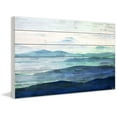 thumbnail image 2 of Mountain Tops 45x30 Painting Print on White Wood, 2 of 7