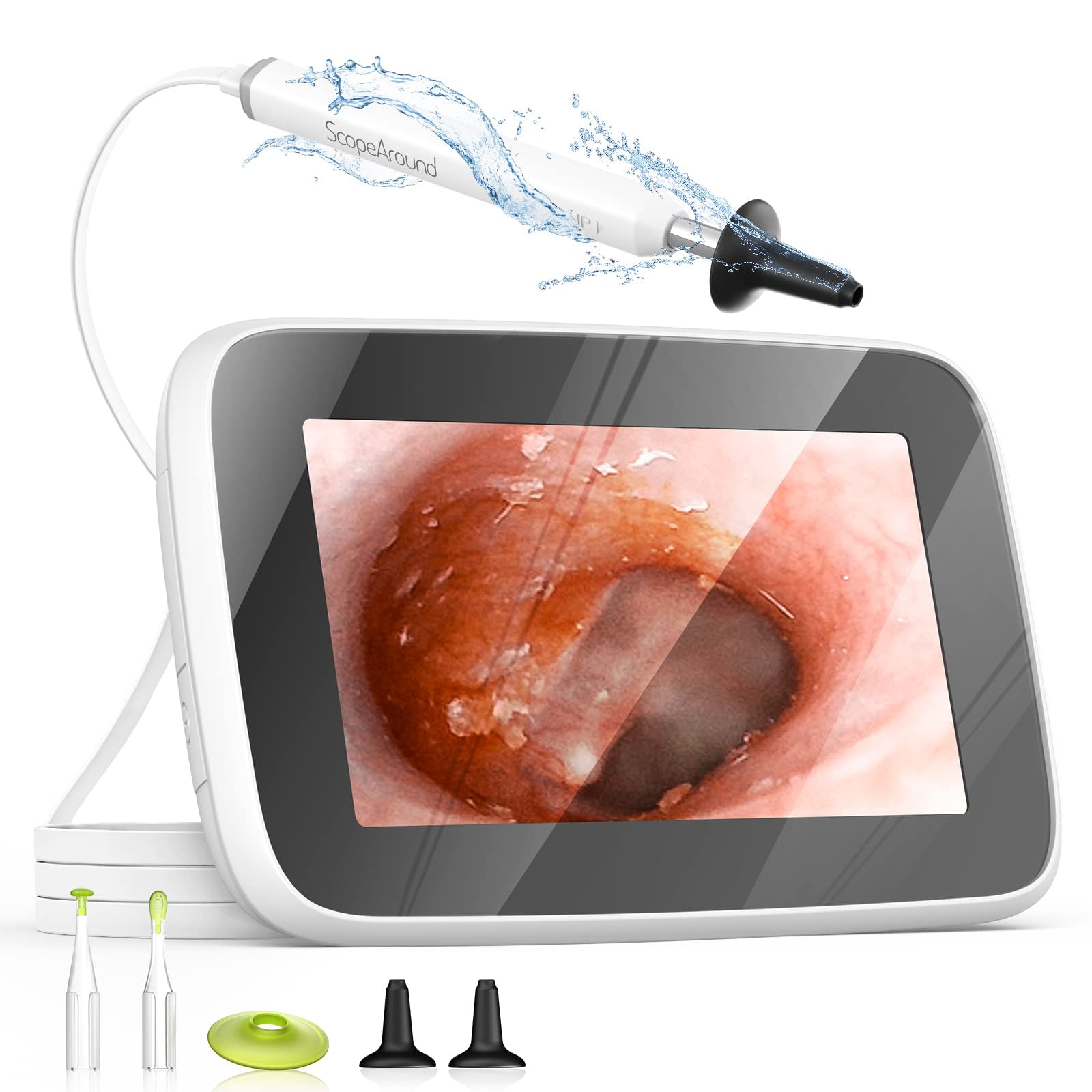 ScopeAround Otoscope with 4.3" IPS Screen, Visual Ear Cleaner Camera