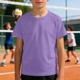 thumbnail image 2 of Kids Unisex Raglan Sleeve Mesh Shirts, Breathable Casual Tops for School & Play, 3-14Y, 2 of 4