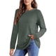 thumbnail image 1 of Sudadera con capucha de manga larga y cuello redondo informal para mujer, sudadera de gran tamaño para otoño e invierno (L), 1 of 5