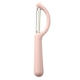 thumbnail image 2 of YardChic Vegetable Peeler, Potato Peelers with Ergonomic Non-Slip Handle & Sharp Blade, P Type Peelers for Fruit Veggie Potatoes Carrot Cucumber, Multifunctional Vegetable Peeler, Pink, 2 of 8