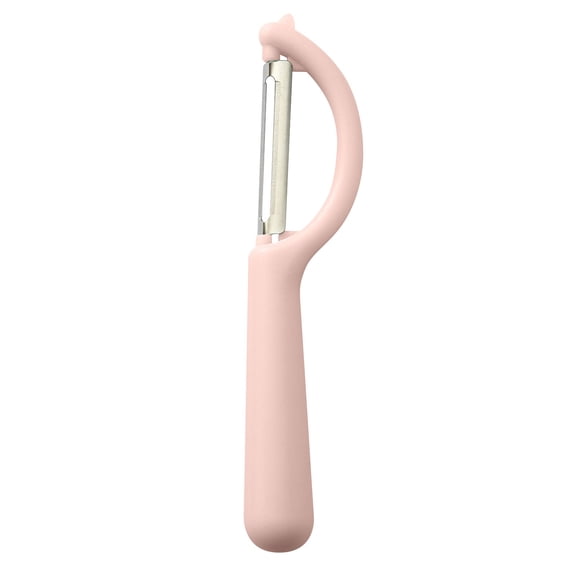 Solivara P Type Stainless Vegetable Peeler Household For Potato And Cucumber Kitchen Peeling Tool Plastic(Pink,6.69*1.18in)