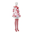 thumbnail image 5 of Clown Halloween Costumes for Women, Dress Socks Scarf Sleeves and Arm Bands Set, Cosplay Outfit for Party Events, 5 of 9