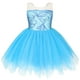 thumbnail image 3 of Disfraz de hada Pixie para niñas, princesa Disney Tinker Bell, vestido azul y morado con alas, vestidos de fiesta de cumpleaños, 2023, 3 of 5