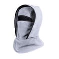 thumbnail image 2 of Pasamontañas con capucha, gorro de invierno, resistente al viento, térmico, transpirable, para el cuello Gris claro, 2 of 9