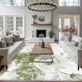 thumbnail image 3 of 6'x9' Area Rugs, Sage Green Flower Indoor Outdoor Area Rug for Living Room Bedroom, Watercolor Gradient Retro Floral Washable Bathroom Rugs Kitchen Floor Carpet Mats Home Decor Aesthetic, 3 of 8