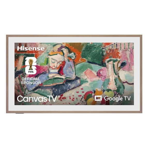 Restored Hisense 75-Inch Class QLED 4K S7N CanvasTV Series Dolby Vision HDR Google Smart TV (75S7N, 2025 Model) - 144Hz, Art Mode, Anti-Glare Panel, Hi-Matte Display, UltraSlim Wall Mount & Frame Included (Refurbished)