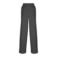 thumbnail image 4 of Drawstring Pants for Women Elastic Waist Straight Leg Pants with Pockets Casual Solid Color Quick-Dry Workout Athletic Pants, 4 of 6