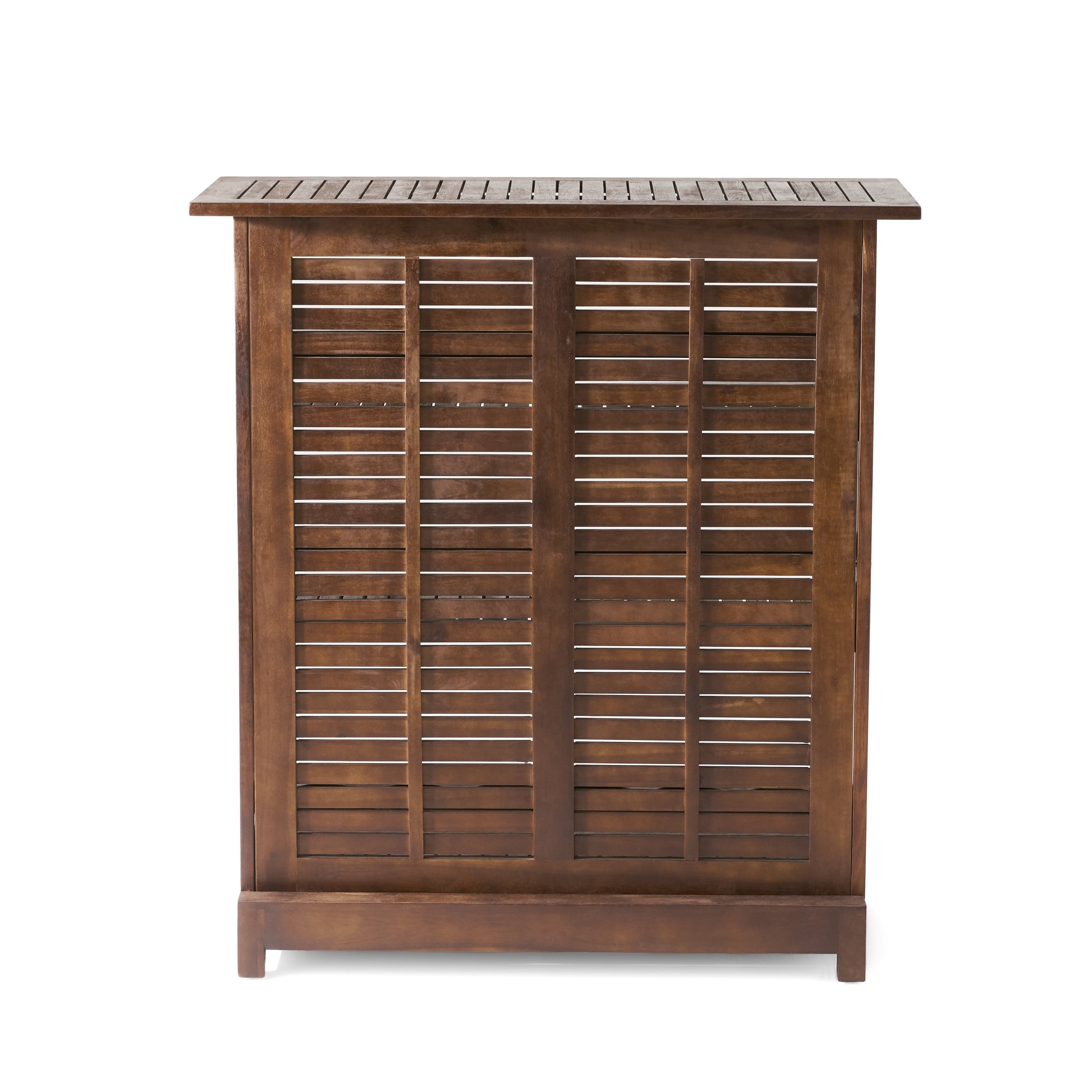 Ashlin Outdoor Acacia Wood Bar, Rich Mahogany